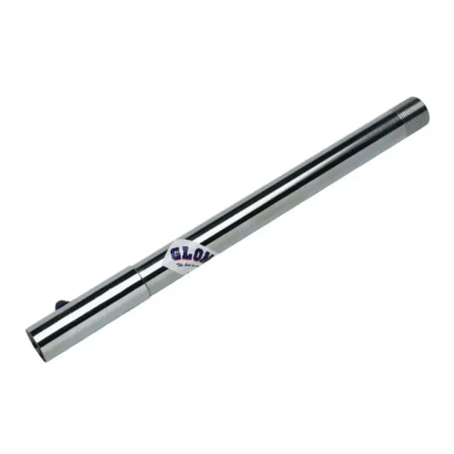 GLOMEX Antennefot forlenger, 600mm 1" gjenger - rustfri 