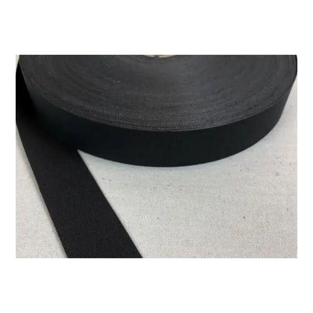 Kalesje Kantbånd 30mm Sort - metervare 