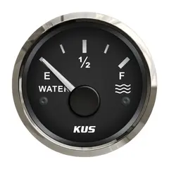 KUS  vanntankinstrument 0-190 ohm Sort /rustfritt