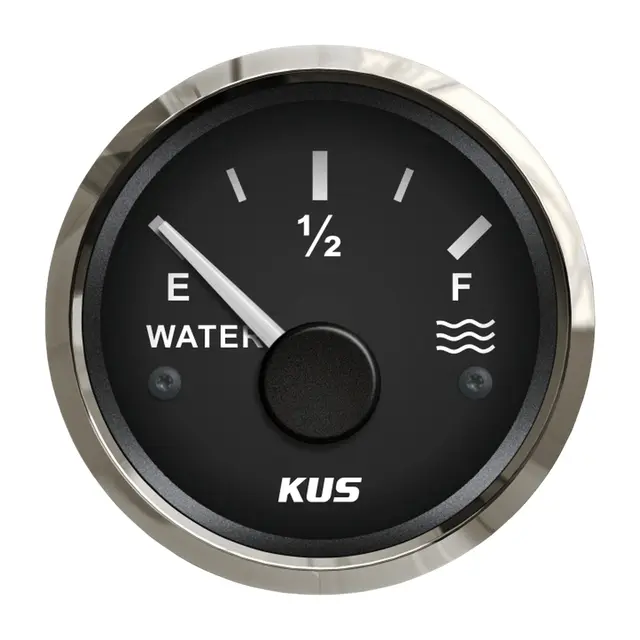KUS  vanntankinstrument 0-190 ohm Sort /rustfritt 