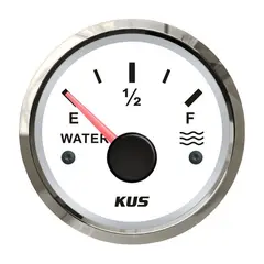 KUS Tankm&#229;ler Vann Hvit m/blank ring 0-190 Ohm