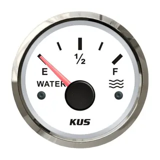 KUS Tankm&#229;ler Vann Hvit m/blank ring 0-190 Ohm