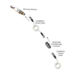 GLOMEX  VHF RG8X Antennekabel 24 meter -&#160;m/ FME terminaler
