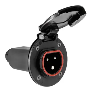 OSCULATI Landstrømsinntak  Sort Cruiser - 16A 230V