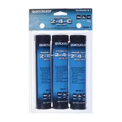 QUICKSILVER 2-4-C Marine Fett, 3pk NLGI 2 med PTFE - 3x 85g