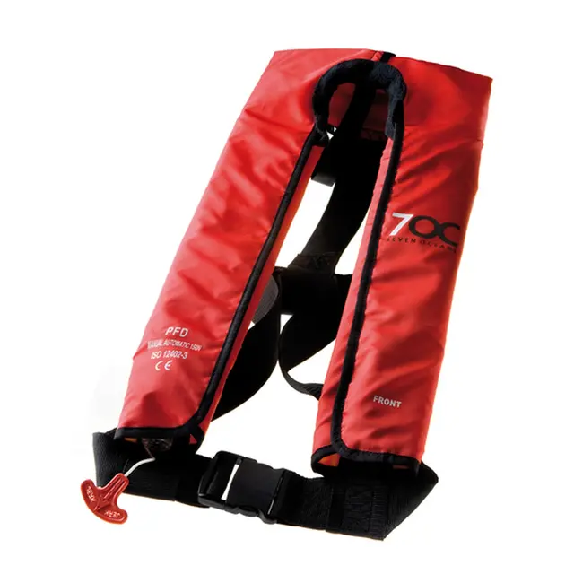 7OC Oppblåsbar vest DeLux Rød 