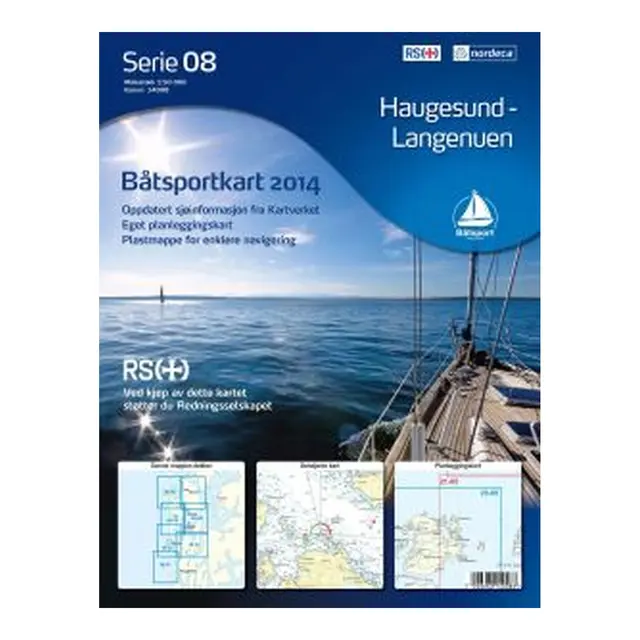Båtsportkart 08 (J) - 1:50 000, Papir Haugesund - Langenuen 