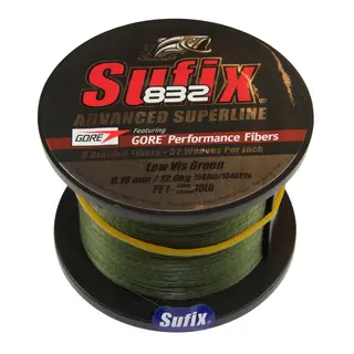 SUFIX 832 Braid Lo-Vis Green 3200m 0,15mm 9,2kg