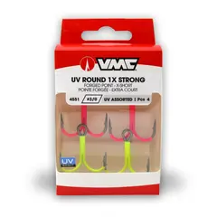 VMC 4551 Treble UV Ass. Orange/Pink/Green