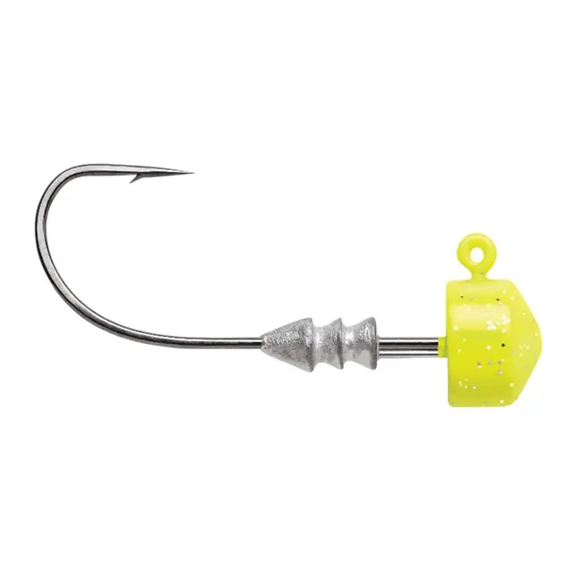VMC Ned Rig Jighead Chartreuse 4p 3,5g #1/0 