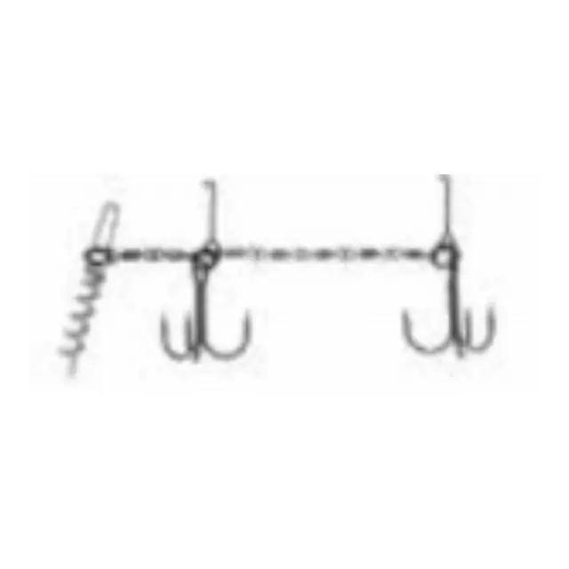 VMC Double Pike Chain UV Orange UV Large 