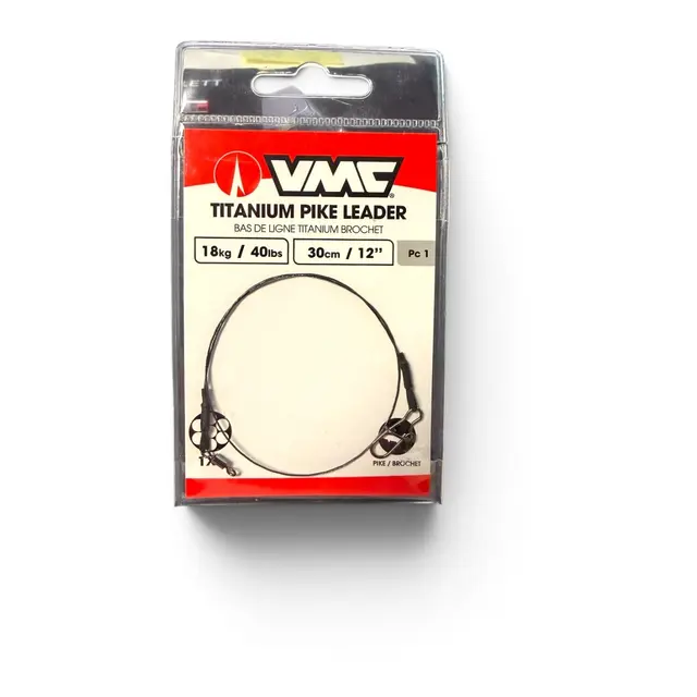 VMC Titanium Pike Leader 40lbs 30cm x1 