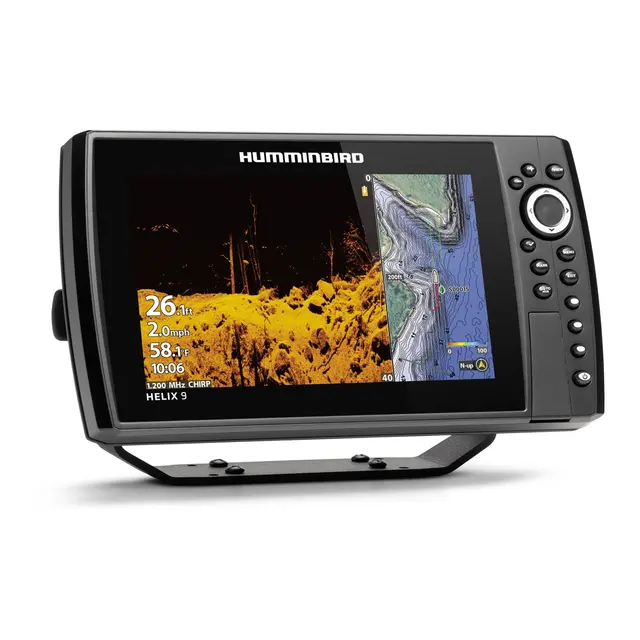 HUMMINBIRD Helix 9 Chirp Mega SI+ G4N 9"- kartplotter - med giver - GPS 