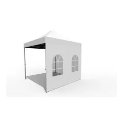 O.B. WIIK Vegg, m/vindu - hvit for 3 x 3m pop-up telt (1 side)