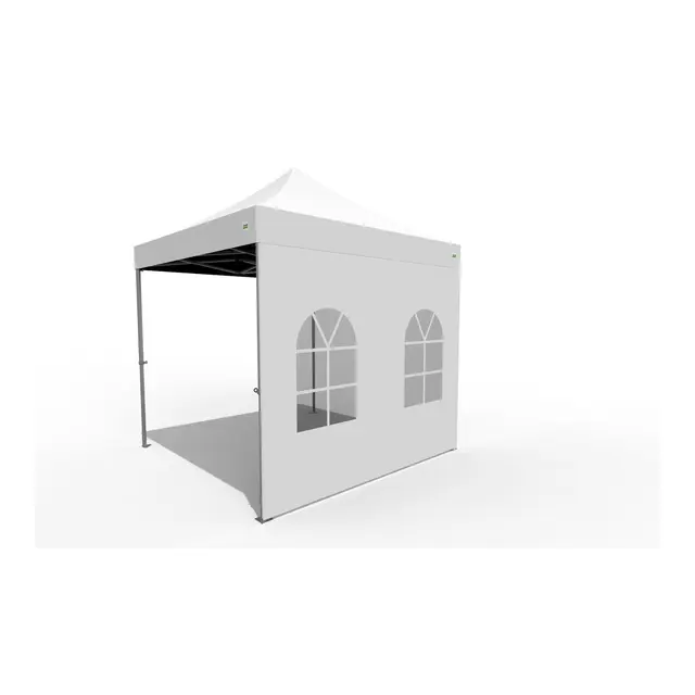 O.B. WIIK Vegg, m/vindu - hvit for 3 x 3m pop-up telt (1 side) 