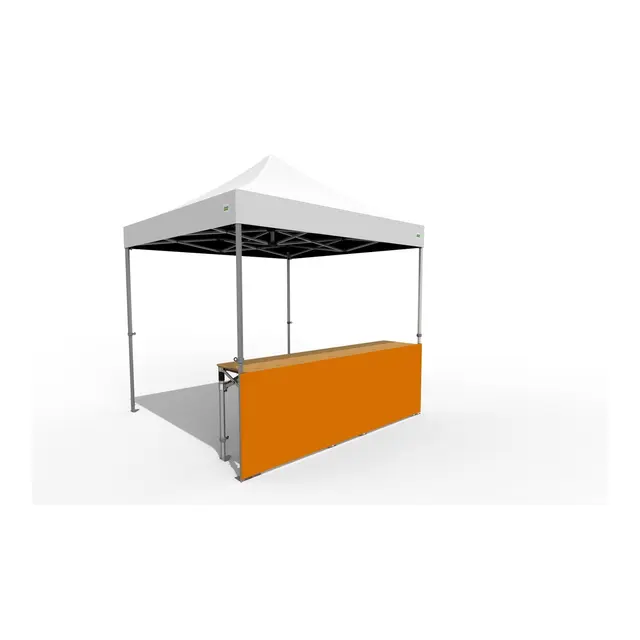 O.B. WIIK Vegg, halv - orange for 3 x 3m pop-up telt (1 side) 