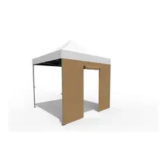O.B. WIIK Vegg, m/rullopp d&#248;r - sand for 3 x 3m pop-up telt (1 side)