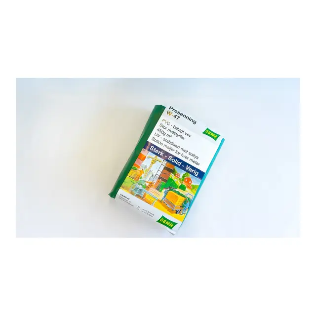 O.B.WIIK Presenning PVC W-47 5x7m - 450g/m² - Grønn 