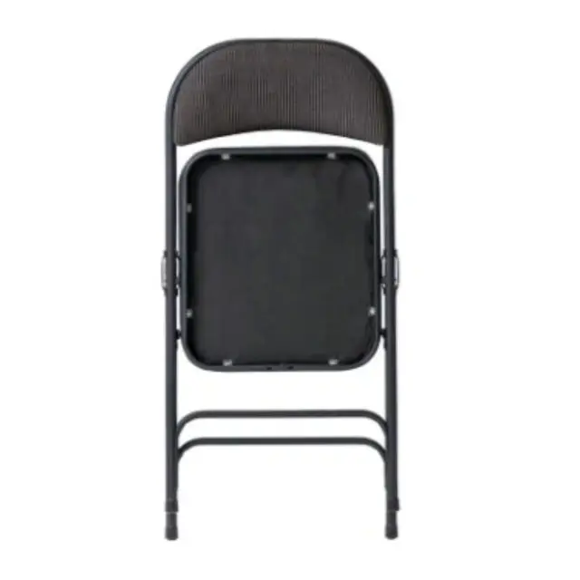 O.B.WIIK Klappstol - Malmö Stol med mykt sort stofftrekk 