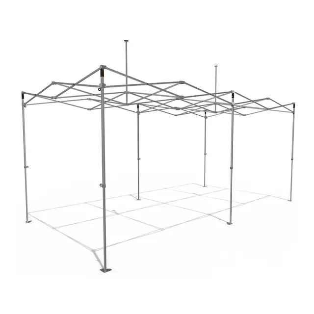 O.B.WIIK Pop-up Telt, Aluramme 6m x 3m 30mm benprofil-rør 