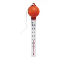 Badetermometer, orange topp