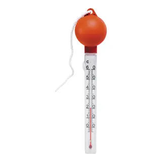 Badetermometer, orange topp