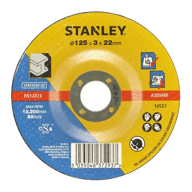STANLEY Kappeskive metall 125 x 3mm 