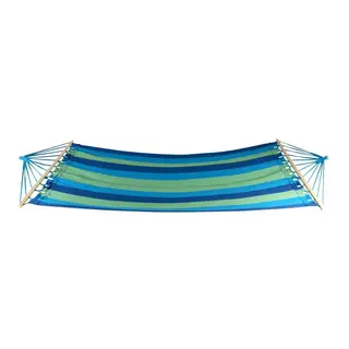 Hengek&#248;ye 100x200cm bl&#229; og gr&#248;nn Vevd tekstil som t&#229;ler v&#230;r og vind.
