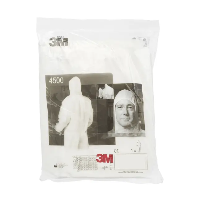 3M Vernedress - str L - Hvit malerdress 