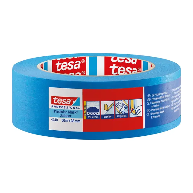 TESA Maskeringstape Blå - 38mm x 50m Outdoor precision - mod. 4440 