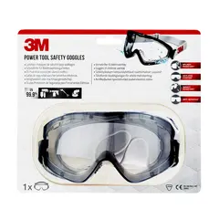 3M Vernebrille 2890sc klar tettsittende