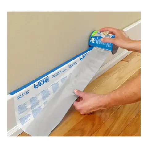 SCOTCH 3M Maskeringsfilm 120cm x 27,4m i dispenser m/maskeringstape blue 
