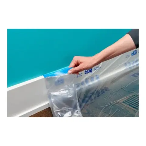 SCOTCH 3M Maskeringsfilm 120cm x 27,4m i dispenser m/maskeringstape blue 