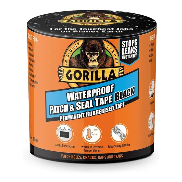 GORILLA Vanntett - forsegler og lapper Klar Tape - patch & seal 
