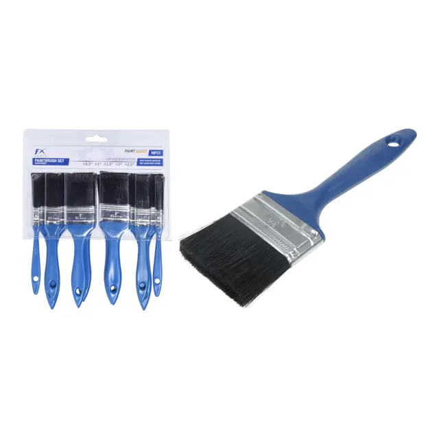Penselsett 10 deler 10 stk malekoster 