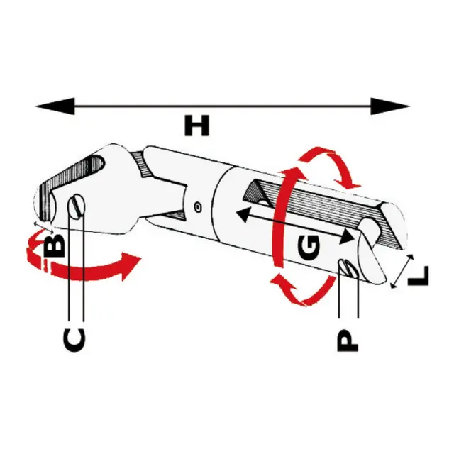 OSCULATI Ankersvivel 6/8mm kjetting Dobbelt leddet - Syrefast 316 