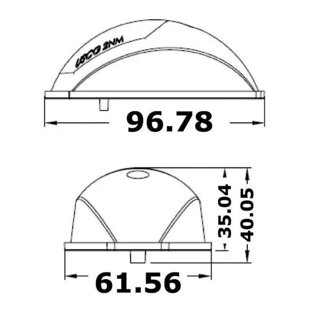 OSCULATI Evoled Bicolor lanternesett Syrefast stål - 12V - IP67 - LED 