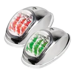OSCULATI Evoled Bicolor lanternesett Syrefast st&#229;l - 12V - IP67 - LED