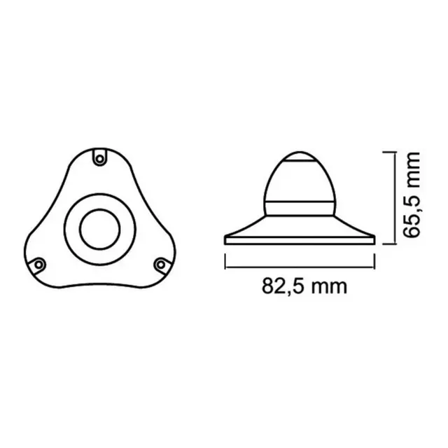 OSCULATI Sphera II 360°Ankerlanterne LED - Sort- 12/24V 