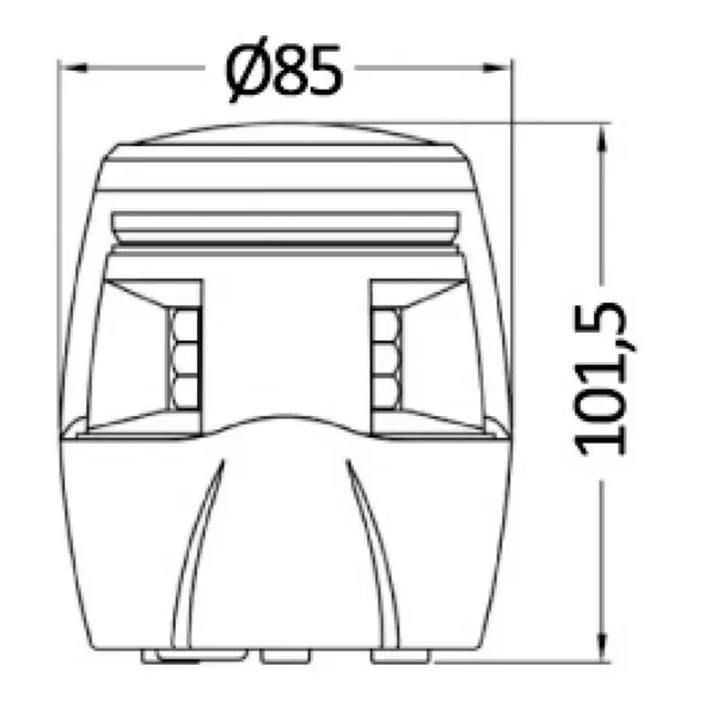 OSCULATI Sphera IV 360° lanterne Ankerlanterne LED - 12/24V - Sort hus 