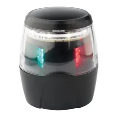 OSCULATI Sphera IV 360&#176; lanterne Tricolor LED - 12/24V - Sort hus - anker