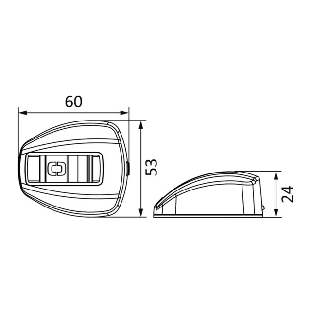 OSCULATI Nemo LED navigasjonslys NM2 - 12V - Syrefast 