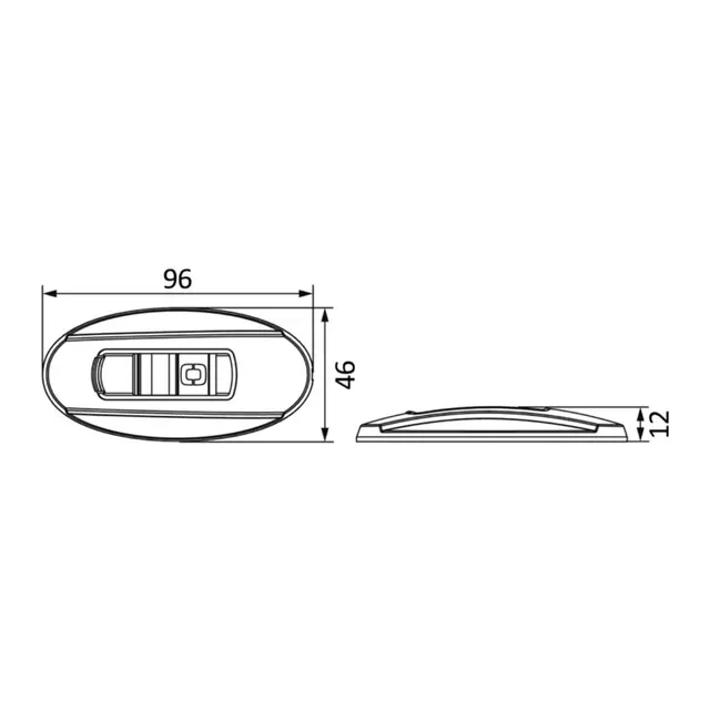 OSCULATI Nemo LED navigasjonslys NM2 - 12V - Syrefast 