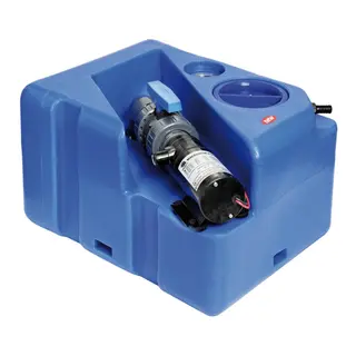 OSCULATI Svart septikktank Med liggende kvernpumpe - 12V