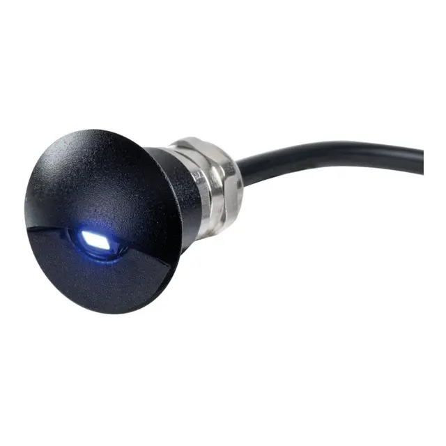 OSCULATI LED trinnlys, ultra-compact Matt sort - hvitt lys - vanntett 