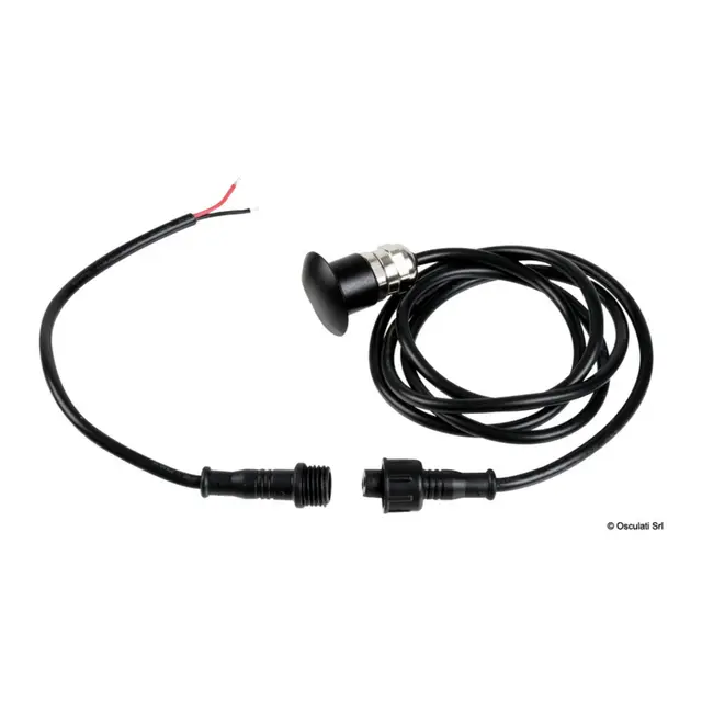 OSCULATI LED trinnlys, ultra-compact Matt sort - hvitt lys - vanntett 