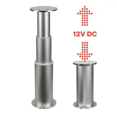 OSCULATI Dudge 77 - El. bordsøyle - 12V 3 trinn - Aluminium - 378 til 778 mm