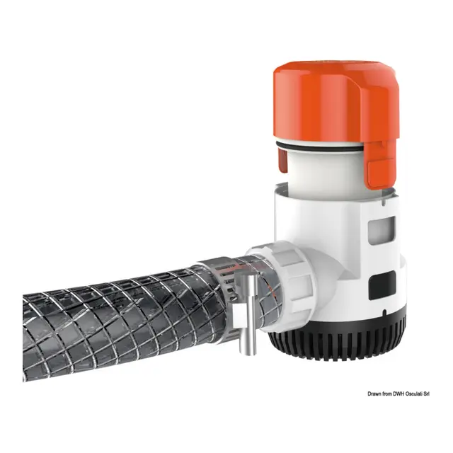 OSCULATI Maxi nedsenkbar lensepumpe 12V - 233L i min. - Mod 3700 