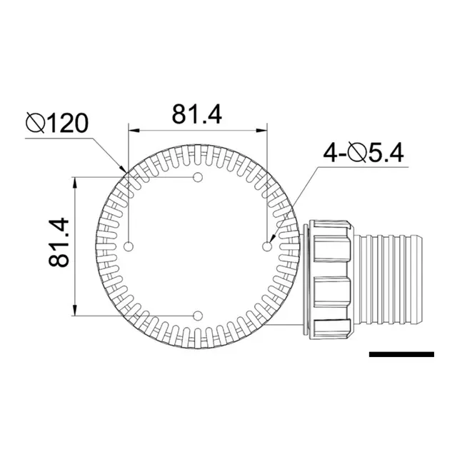OSCULATI Maxi nedsenkbar lensepumpe 12V - 233L i min. - Mod 3700 