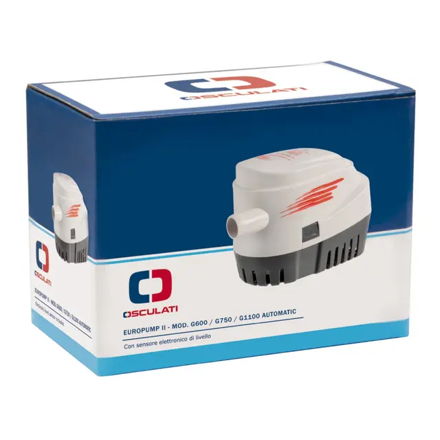 OSCULATI Europump II G600 automatisk lensepumpe - 12V - 38l/m 